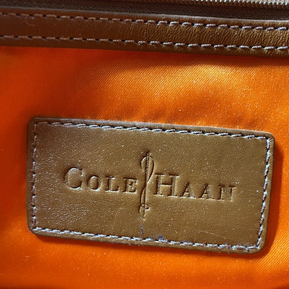 Cole Haan Brown leather big purse with long strap - Picture 2 of 8